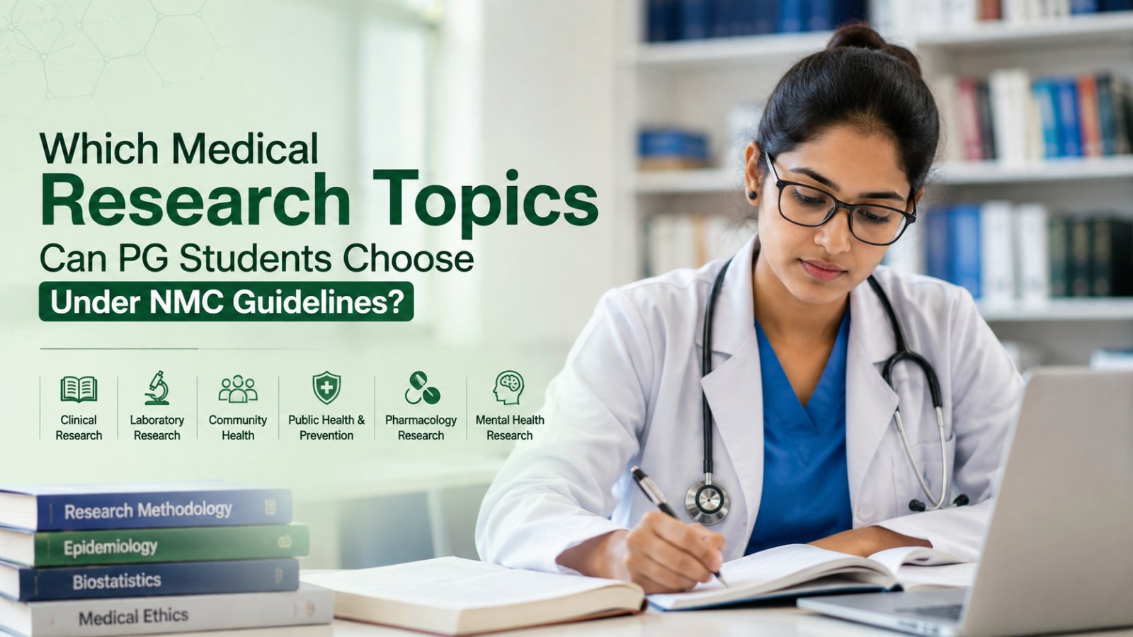 Medical research topics for PG students under NMC guidelines.